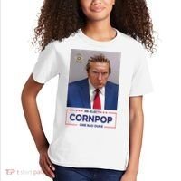 Trump Mugshot ReElect Cornpop One Bad Dude Kids T-Shirt thumb 2