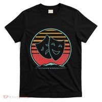 Theatre Masks Retro 80s Style Drama Actress Actor Gift T-Shirt thumb 0