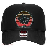 Theatre Masks Retro 80s Style Drama Actress Actor Gift Hat thumb 0