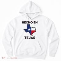 Texan Mexican Roots Hecho En Tejas Mexico Texas American Hoodie thumb 0