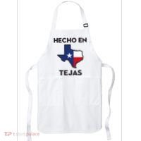 Texan Mexican Roots Hecho En Tejas Mexico Texas American Apron thumb 0