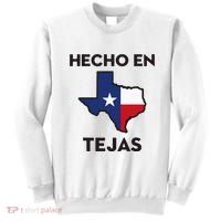 Texan Mexican Roots Hecho En Tejas Mexico Texas American Sweatshirt thumb 0