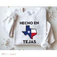 Texan Mexican Roots Hecho En Tejas Mexico Texas American Sweatshirt thumb 2
