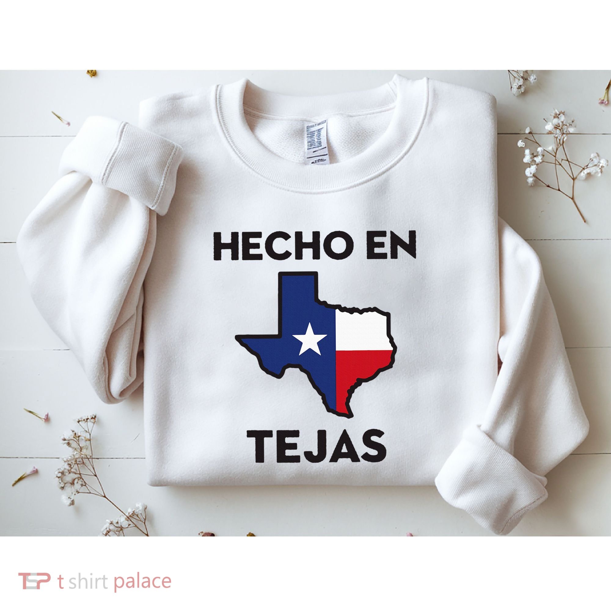 Texan Mexican Roots Hecho En Tejas Mexico Texas American Sweatshirt