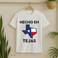 Texan Mexican Roots Hecho En Tejas Mexico Texas American T-Shirt thumb 2