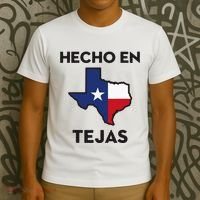 Texan Mexican Roots Hecho En Tejas Mexico Texas American T-Shirt thumb 3