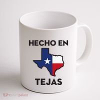 Texan Mexican Roots Hecho En Tejas Mexico Texas American Coffee Mug thumb 1