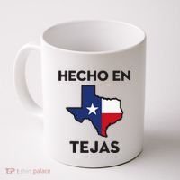 Texan Mexican Roots Hecho En Tejas Mexico Texas American Coffee Mug thumb 0
