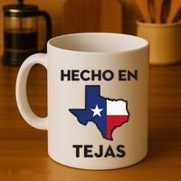 Texan Mexican Roots Hecho En Tejas Mexico Texas American Coffee Mug thumb 4