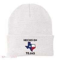 Texan Mexican Roots Hecho En Tejas Mexico Texas American Beanie thumb 0