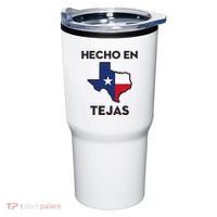 Texan Mexican Roots Hecho En Tejas Mexico Texas American Tumbler thumb 0
