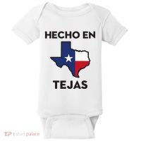 Texan Mexican Roots Hecho En Tejas Mexico Texas American Baby Bodysuit thumb 0