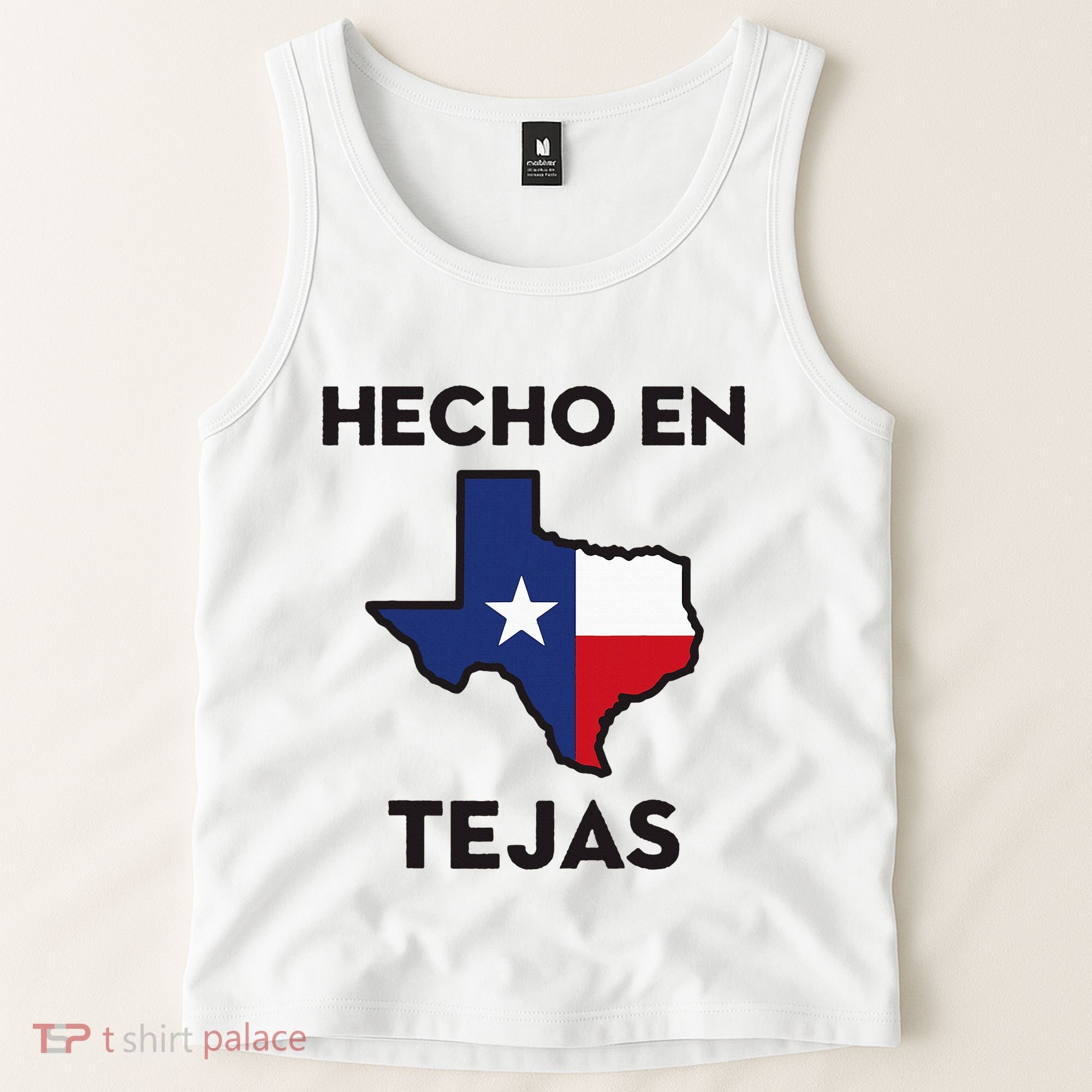Texan Mexican Roots Hecho En Tejas Mexico Texas American Tank Top