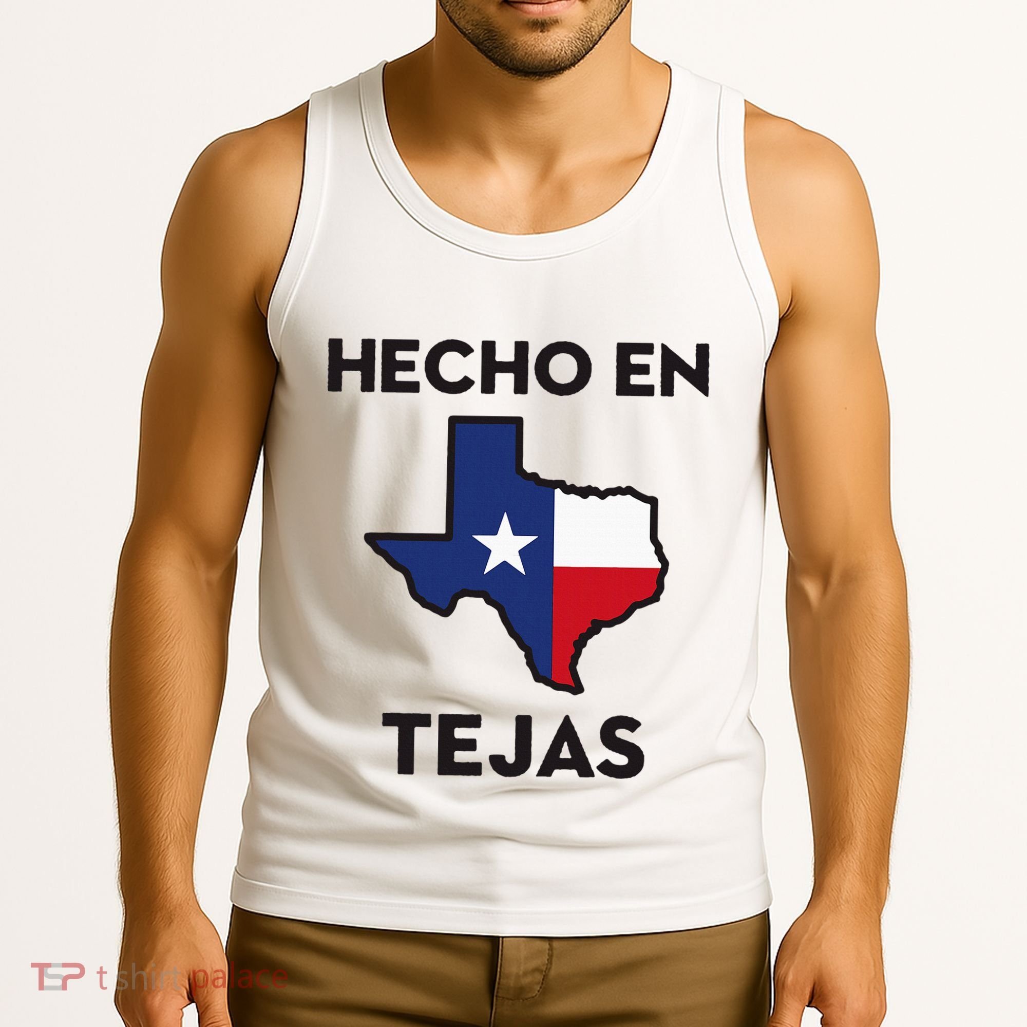 Texan Mexican Roots Hecho En Tejas Mexico Texas American Tank Top