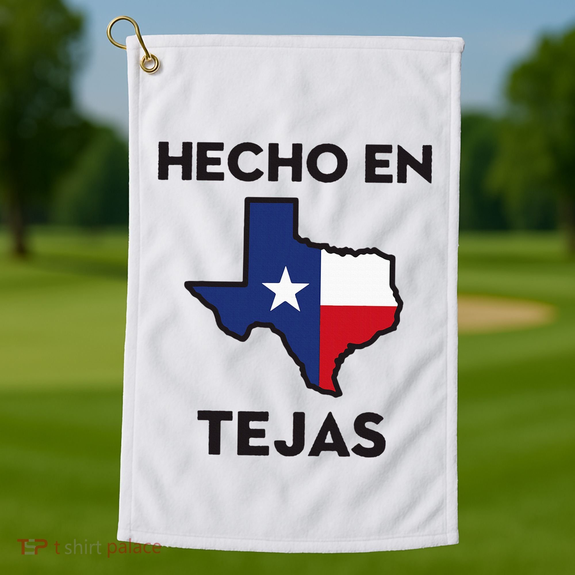 Texan Mexican Roots Hecho En Tejas Mexico Texas American Golf Towel