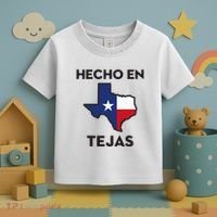Texan Mexican Roots Hecho En Tejas Mexico Texas American Toddler T-Shirt thumb 3