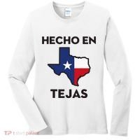 Texan Mexican Roots Hecho En Tejas Mexico Texas American Women's Long Sleeve Shirt thumb 0