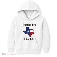 Texan Mexican Roots Hecho En Tejas Mexico Texas American Kids Hoodie thumb 0