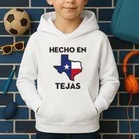 Texan Mexican Roots Hecho En Tejas Mexico Texas American Kids Hoodie thumb 2
