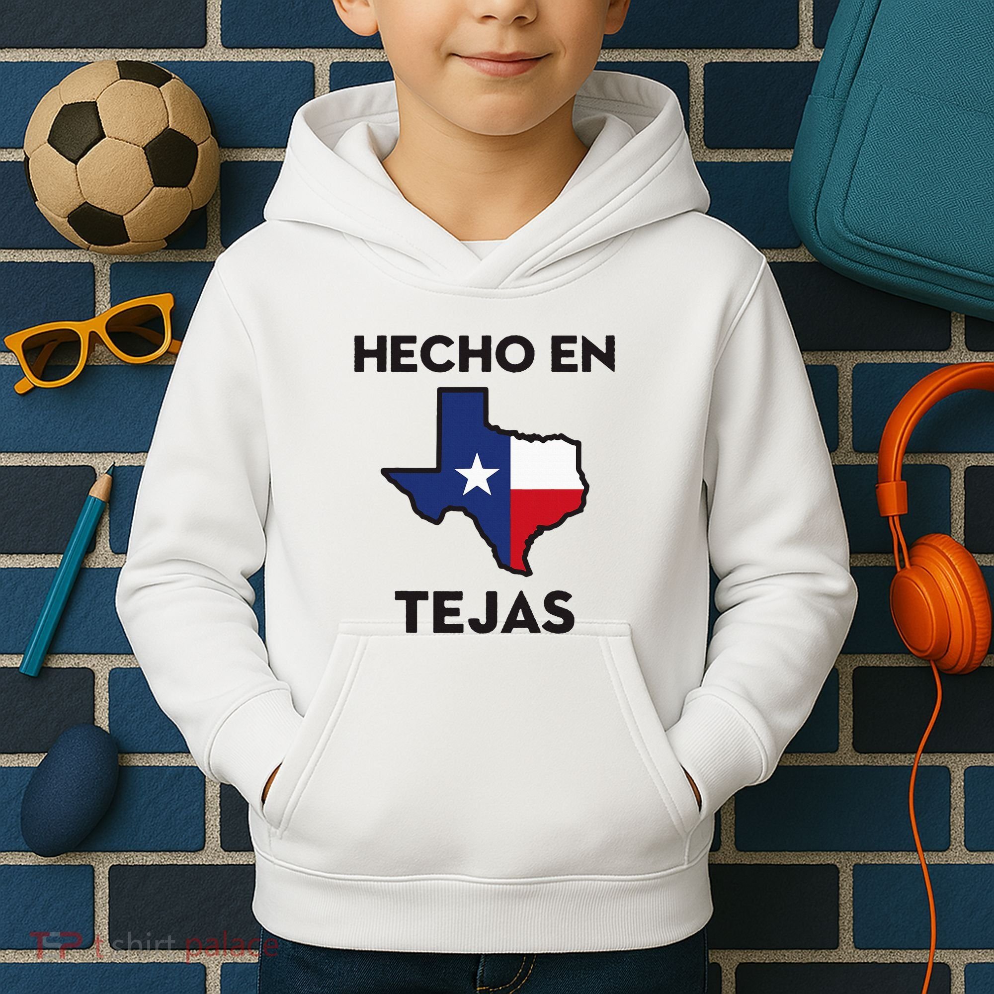 Texan Mexican Roots Hecho En Tejas Mexico Texas American Kids Hoodie