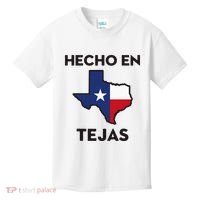 Texan Mexican Roots Hecho En Tejas Mexico Texas American Kids T-Shirt thumb 0