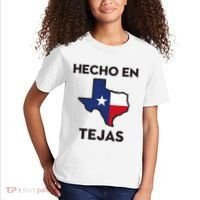 Texan Mexican Roots Hecho En Tejas Mexico Texas American Kids T-Shirt thumb 2
