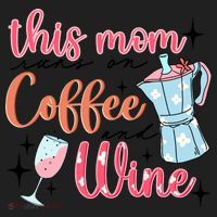 This Mom Runs On Coffee And Wine Women's Sweatshirt thumb 2
