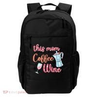 This Mom Runs On Coffee And Wine Backpack thumb 0