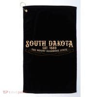 The Mount Rushmore State South Dakota Golf Towel thumb 0