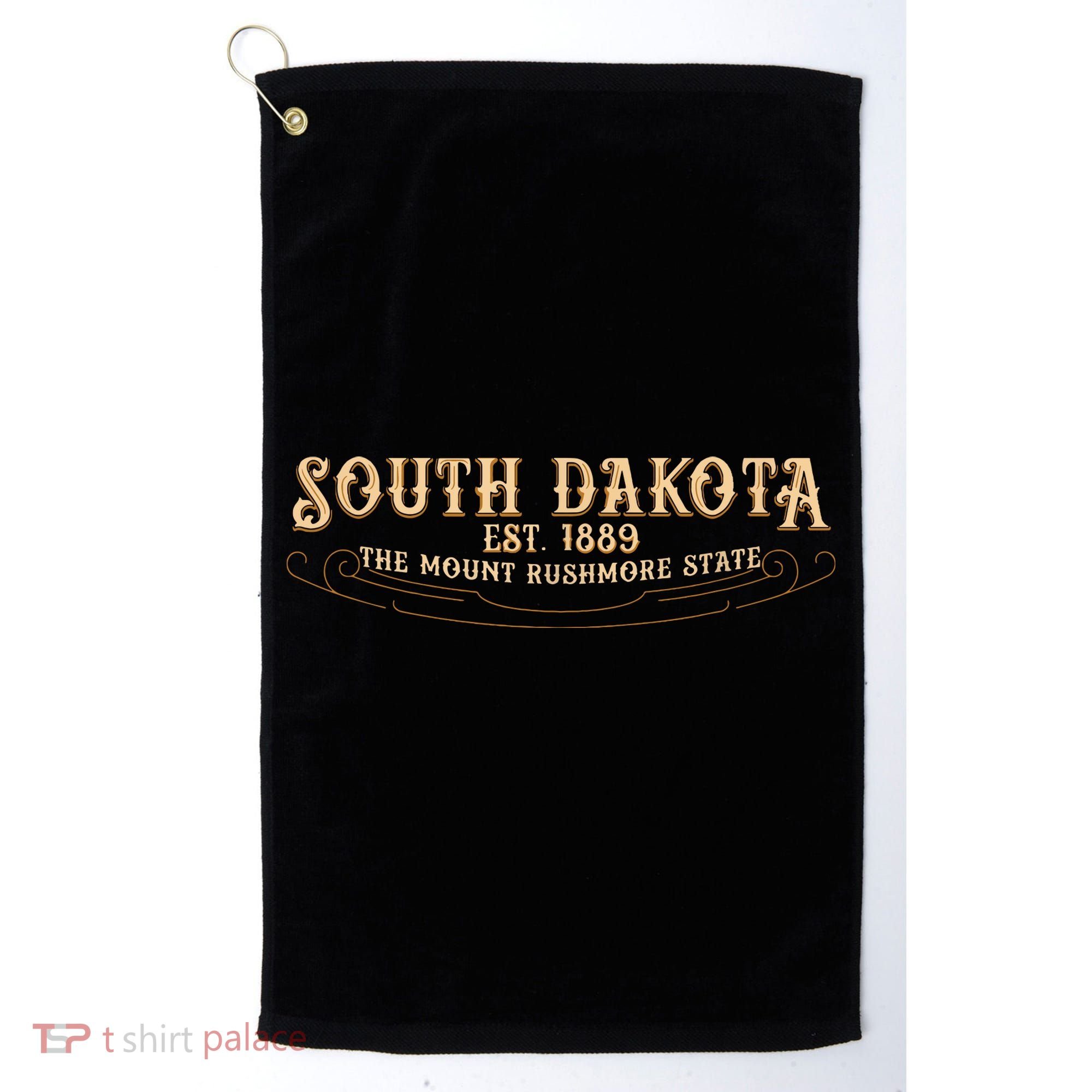 The Mount Rushmore State South Dakota Golf Towel