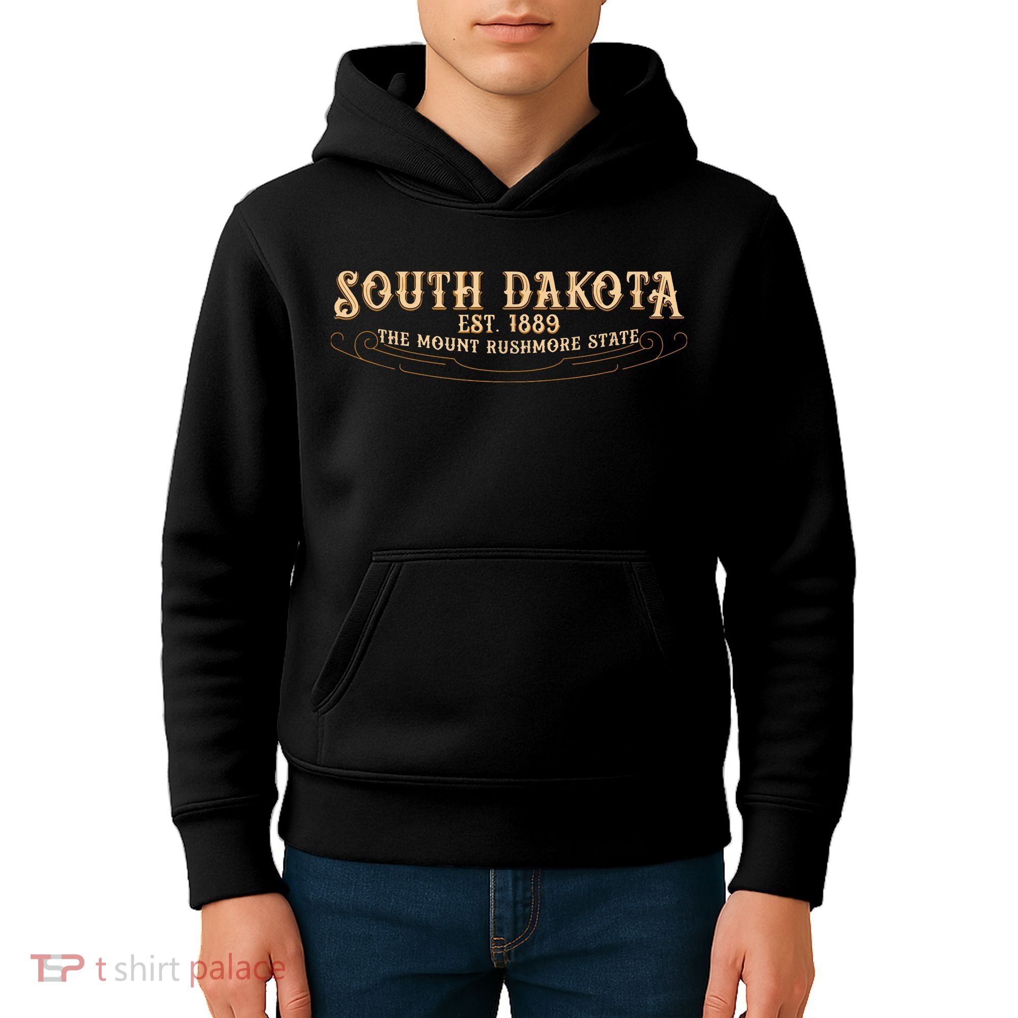 The Mount Rushmore State South Dakota Kids Hoodie