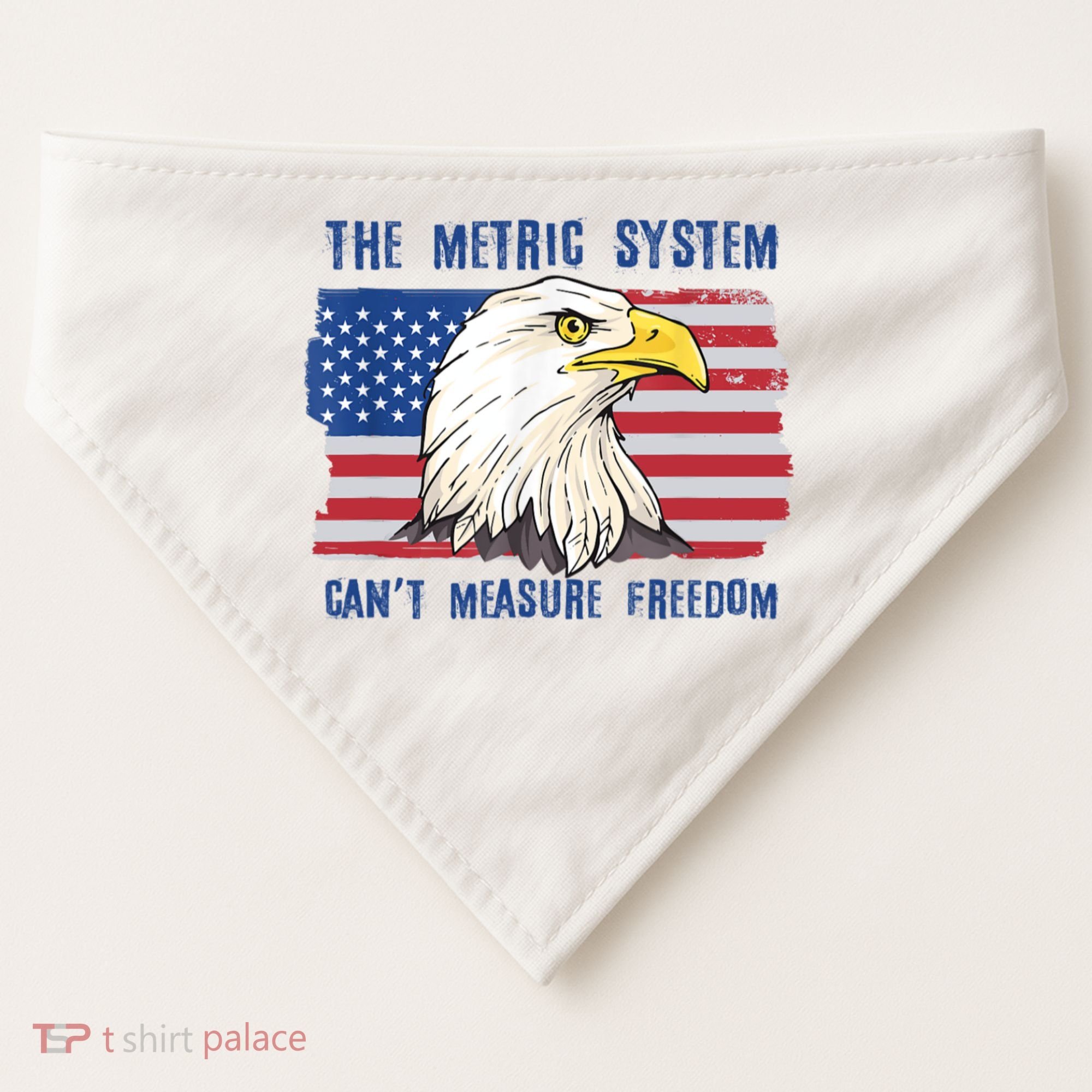 The Metric System Cant Measure Freedom 4th Of July USA-Made Doggie Bandana