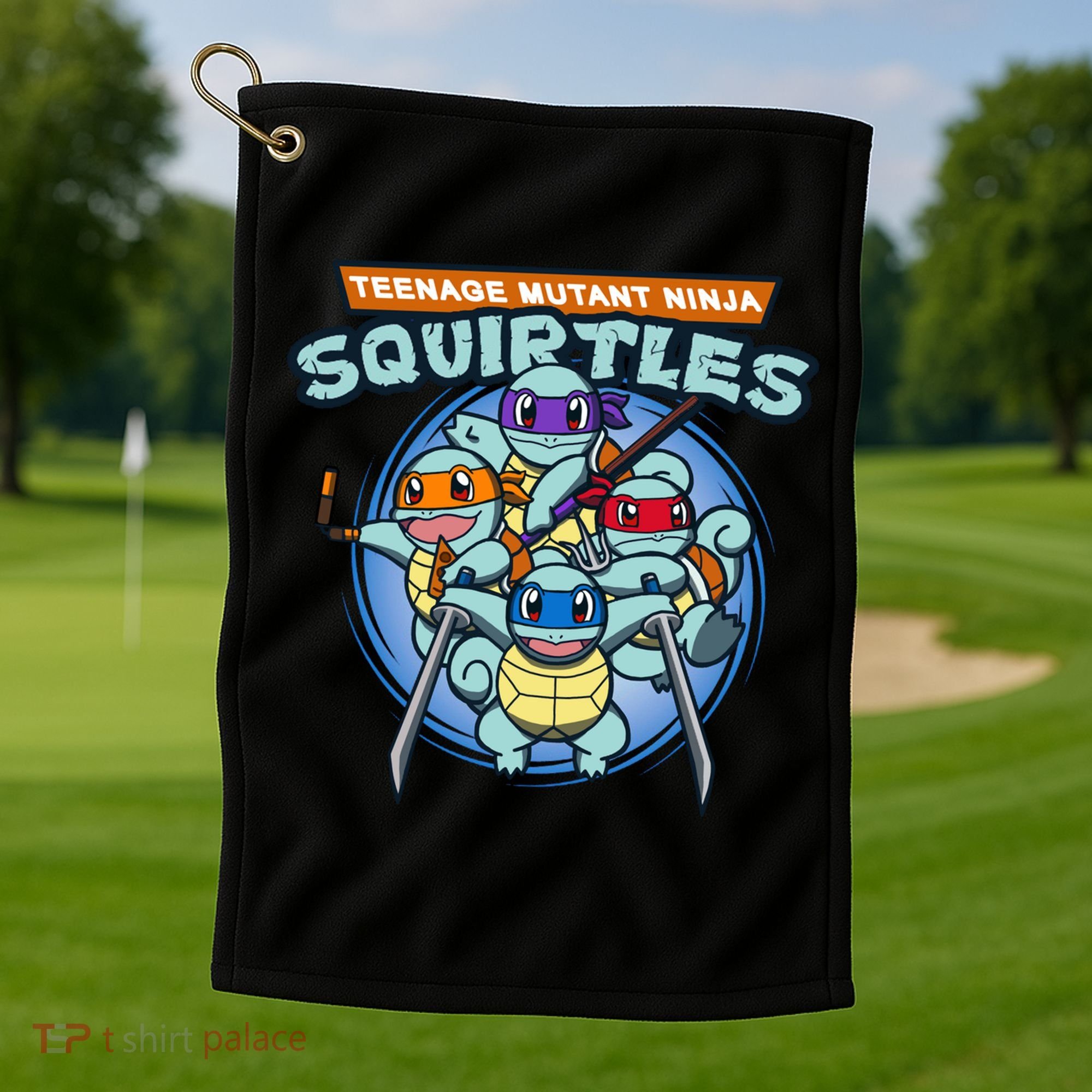 Teenage Mutant Squirtles Golf Towel