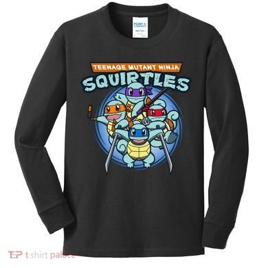 Teenage Mutant Squirtles Kids Long Sleeve Shirt