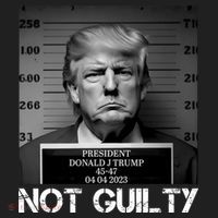 Trump Mug Shot, Trump Not Guilty Pro Trump Supporter Women's Sweatshirt thumb 2