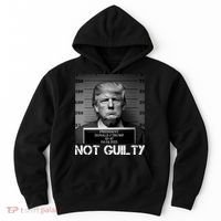 Trump Mug Shot, Trump Not Guilty Pro Trump Supporter Hoodie thumb 0