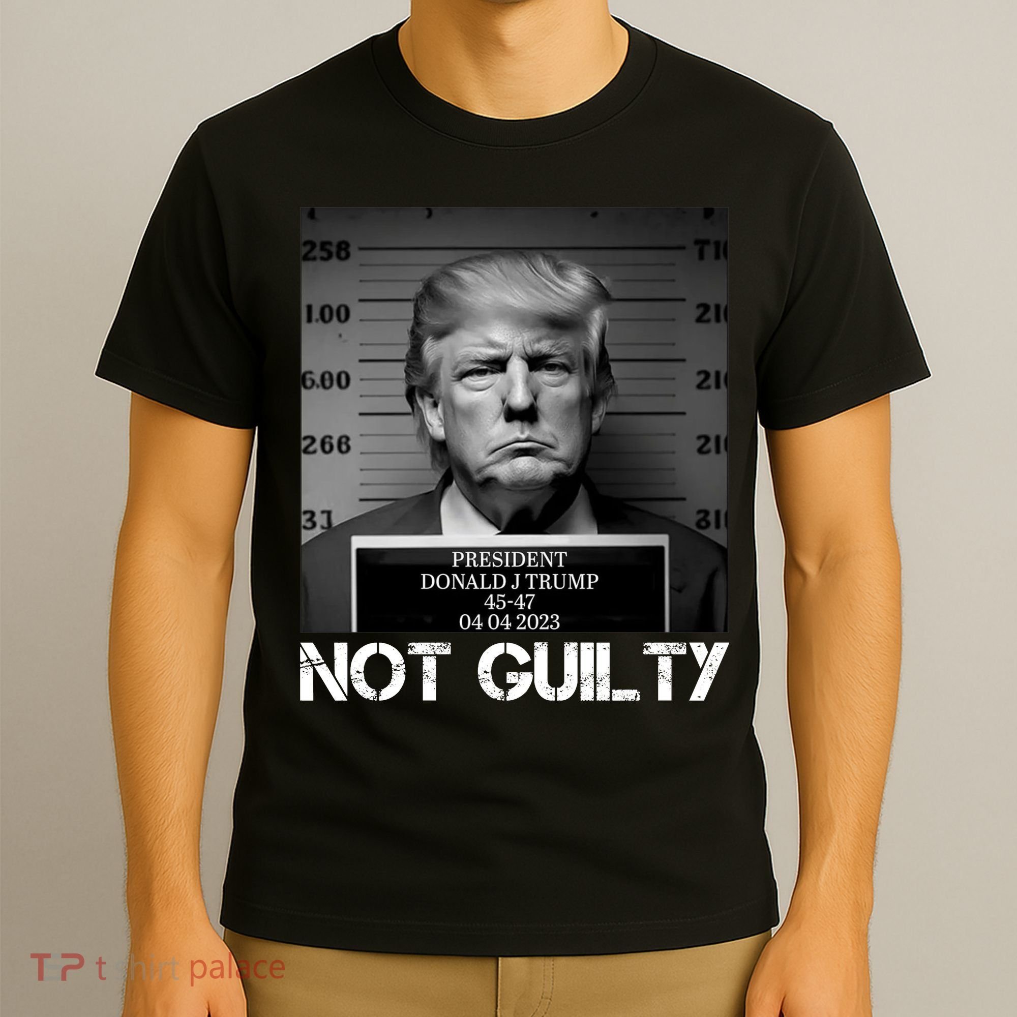 Trump Mug Shot, Trump Not Guilty Pro Trump Supporter T-Shirt