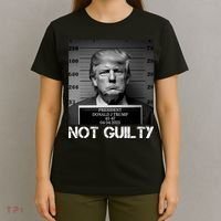 Trump Mug Shot, Trump Not Guilty Pro Trump Supporter T-Shirt thumb 4