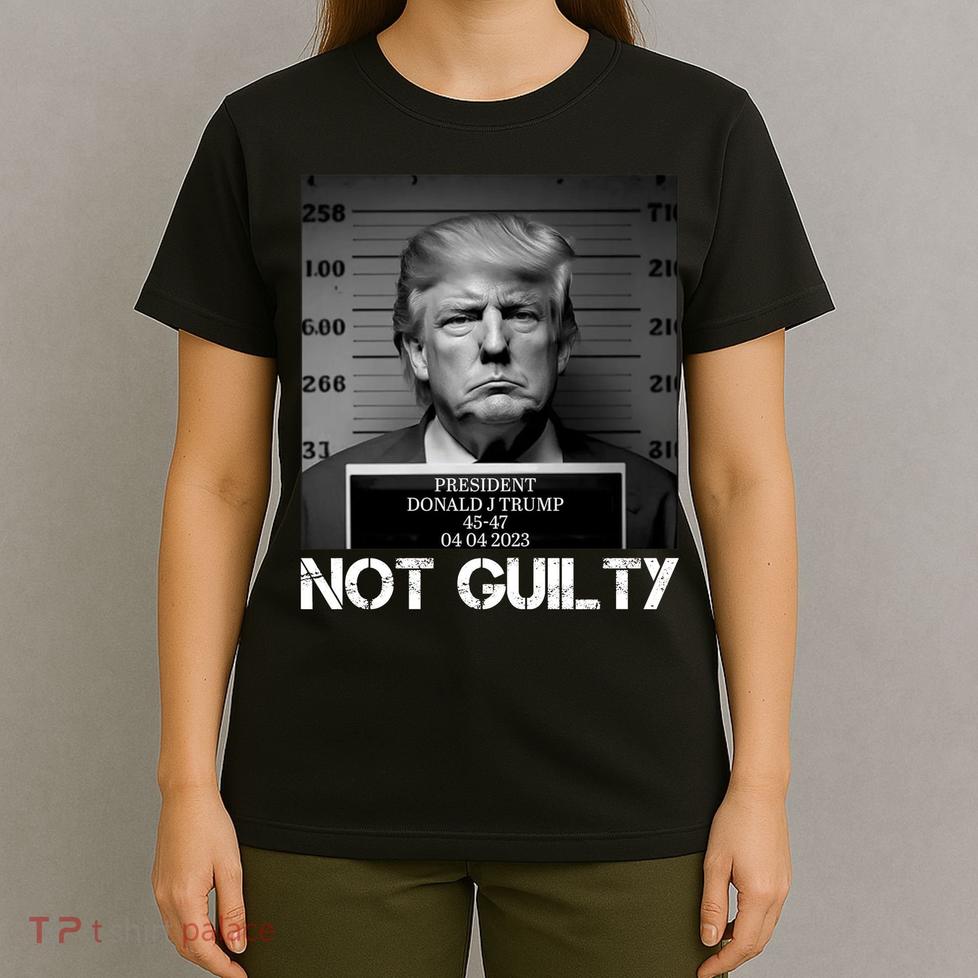 Trump Mug Shot, Trump Not Guilty Pro Trump Supporter T-Shirt