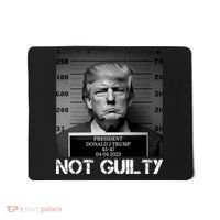 Trump Mug Shot, Trump Not Guilty Pro Trump Supporter Mousepad thumb 0
