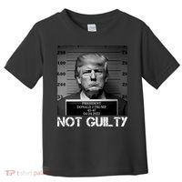 Trump Mug Shot, Trump Not Guilty Pro Trump Supporter Toddler T-Shirt thumb 0