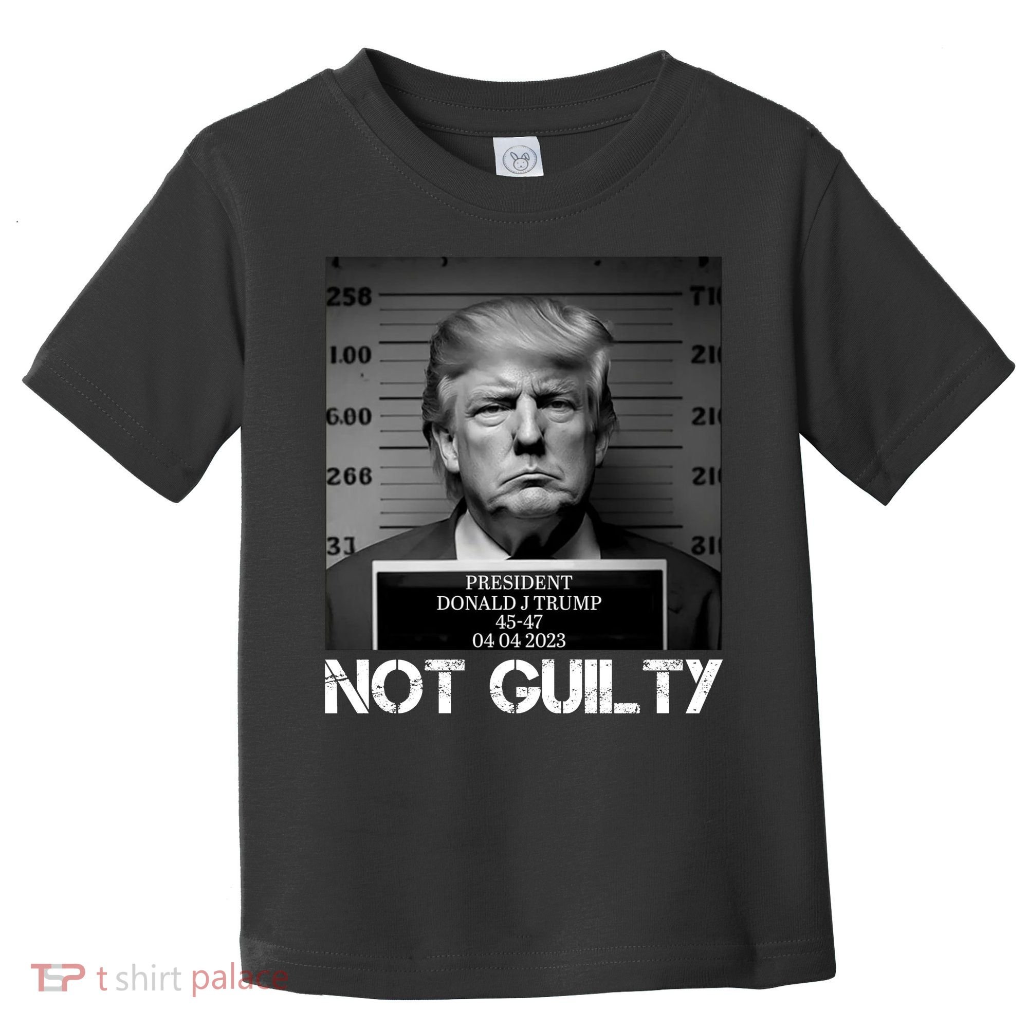 Trump Mug Shot, Trump Not Guilty Pro Trump Supporter Toddler T-Shirt