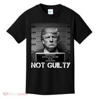 Trump Mug Shot, Trump Not Guilty Pro Trump Supporter Kids T-Shirt thumb 0
