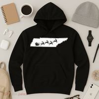 Tennessee Map Santa Christmas Reindeer Xmas Hoodie thumb 3