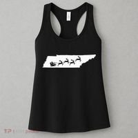 Tennessee Map Santa Christmas Reindeer Xmas Women's Tank Top thumb 3
