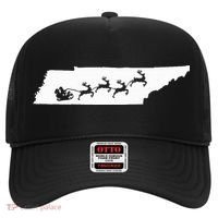Tennessee Map Santa Christmas Reindeer Xmas Hat thumb 0