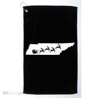 Tennessee Map Santa Christmas Reindeer Xmas Golf Towel thumb 0