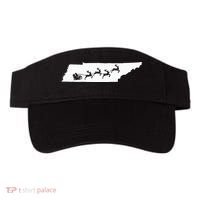 Tennessee Map Santa Christmas Reindeer Xmas Visor thumb 0