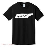Tennessee Map Santa Christmas Reindeer Xmas Kids T-Shirt thumb 0