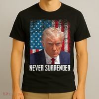 Trump Mug Shot Donald Trump Mug Shot Never Surrender T-Shirt thumb 3